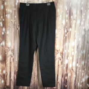 Dace Canada Black Linen Dress Pants 10